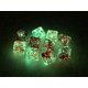 thumbnail image 2 of Dados Chessex d10 Nebula Luminary rojo y plateado - juego de 10 piezas, 2 of 2
