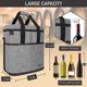 thumbnail image 3 of Bolsa portabotellas Opux con aislamiento para 6 botellas, color gris, 3 of 8