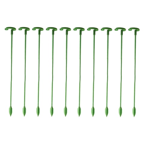 Magideal - 10 Uds Soporte De Flores, Protección De Prevención De Alojamiento De Plantas Soporte De Flores Estacas De Plantas Para Exteriores, Soporte De Soporte 17Cm