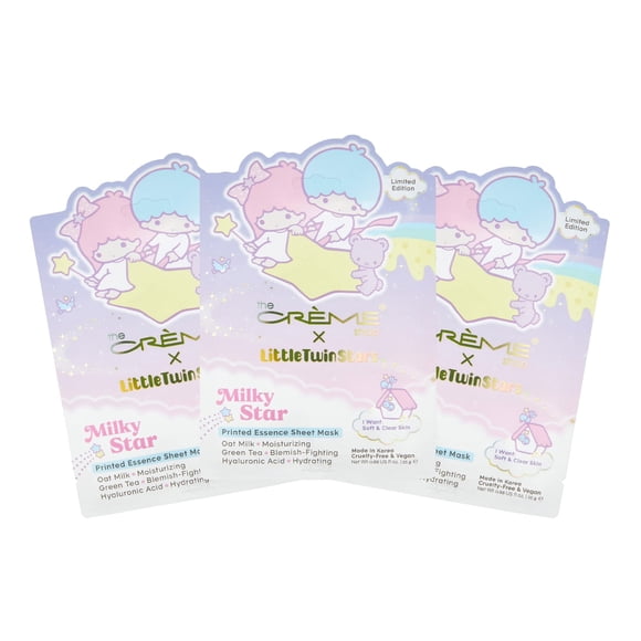 Mascarilla de hoja The Crème Shop Little Twin Stars - Pack de 3