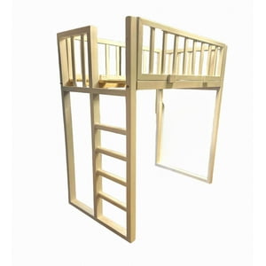 Mpa Decohogar - Cama En Altura Infantil Para Niños Baranda Removible - 1 Plaza