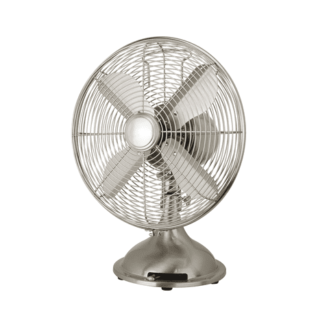 Ventilador De Mesa Retro Sumo Vm30 12"" Plata