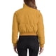 thumbnail image 3 of INSPIRE CHIC Chaqueta Acolchada Recortada para Mujer de Invierno con Cuello Alto, Abrigo Bomber Acolchado con Cremallera y Botones al Frente XS Amarillo Oscuro, 3 of 6
