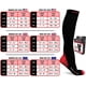 thumbnail image 5 of 2 pares de calcetines de compresión para deportes al aire libre en rojo degradado (talla L/XL), 5 of 5