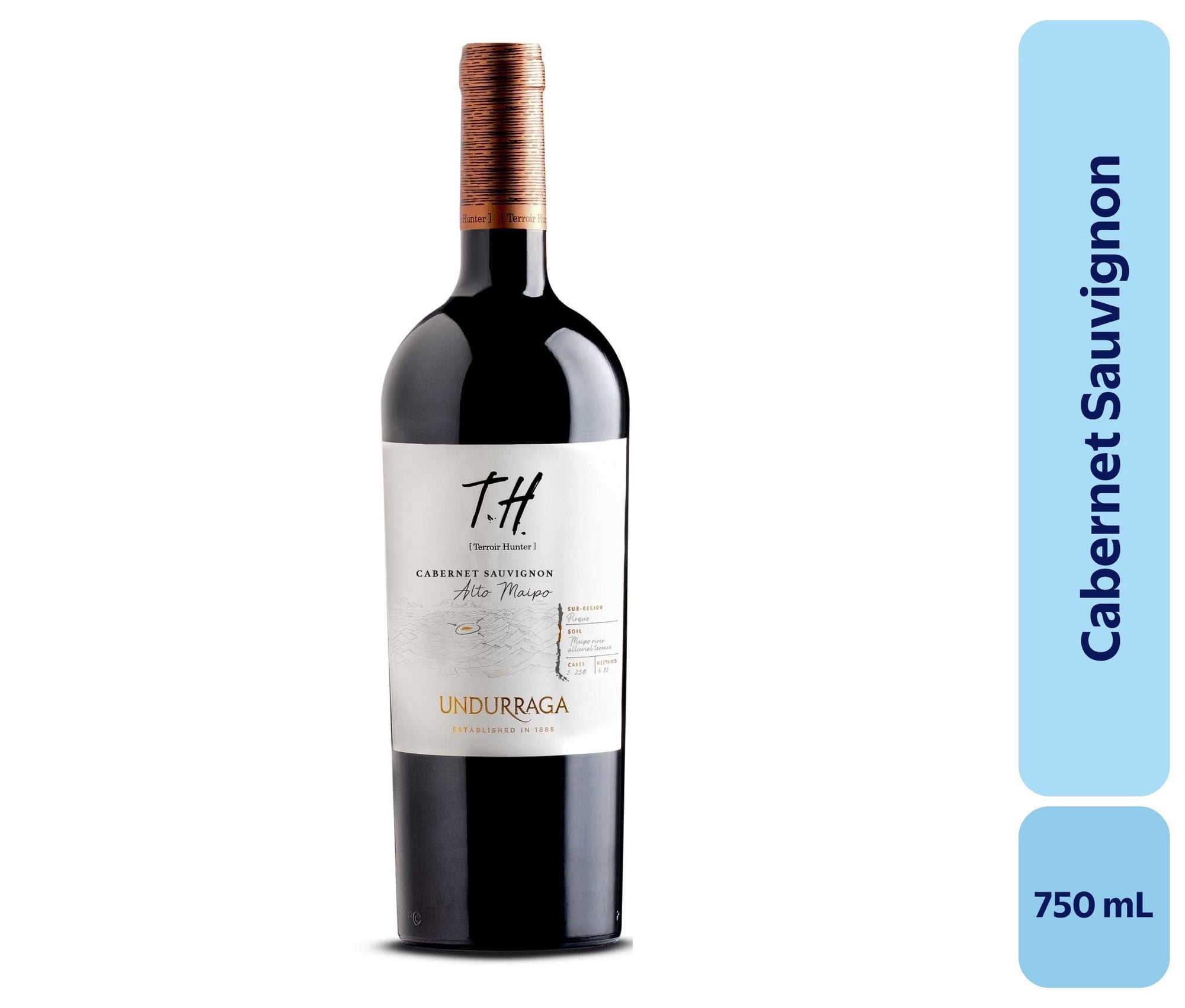 Vino Cabernet Sauvignon Botella 750 mL Undurraga