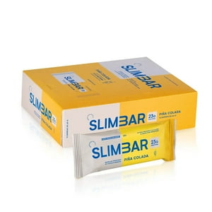 Slimbar - Box 12 Barras De Proteina 60Gr C/U Piña Colada -