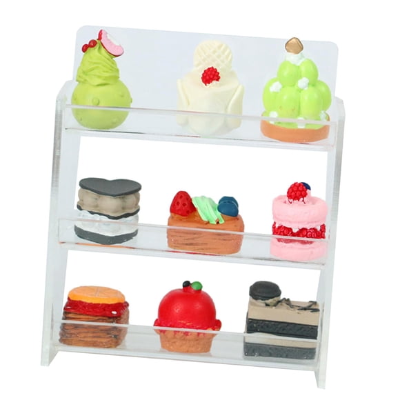 Dollhouse Cake Cabinet 1/12 Scale Versátil Armario De Cocina Modelo Juguetes