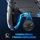 thumbnail image 4 of Controlador de juego inalámbrico para PS5 Pro/Slim/Steam Deck/PC con joystick de efecto Hall, doble vibración, macro turbo, conector de 3.5 mm, tecla de mudo de 6 ejes y altavoz LED, 4 of 10
