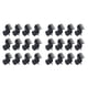 thumbnail image 1 of 24Pc Plástico Hot Roller Super Clips Hair Curler Claw Clamp Para Mujer Negro, 1 of 5