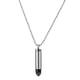 thumbnail image 2 of Colgante De Acero Inoxidable Cremación Ceniza Urna Collar Cadena De Cuentas Negro, 2 of 3