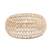 Ioensy - Pantalla De Cuerda De Papel, Protector De Bombilla Clásico Bohemio Para Cocina, Restaurante, Casa De Té, Amarillo