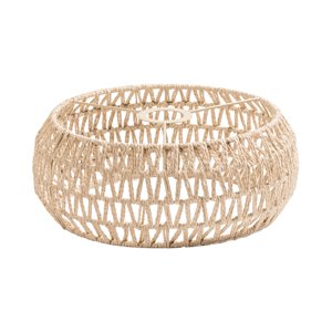 Ioensy - Pantalla De Cuerda De Papel, Protector De Bombilla Clásico Bohemio Para Cocina, Restaurante, Casa De Té, Amarillo