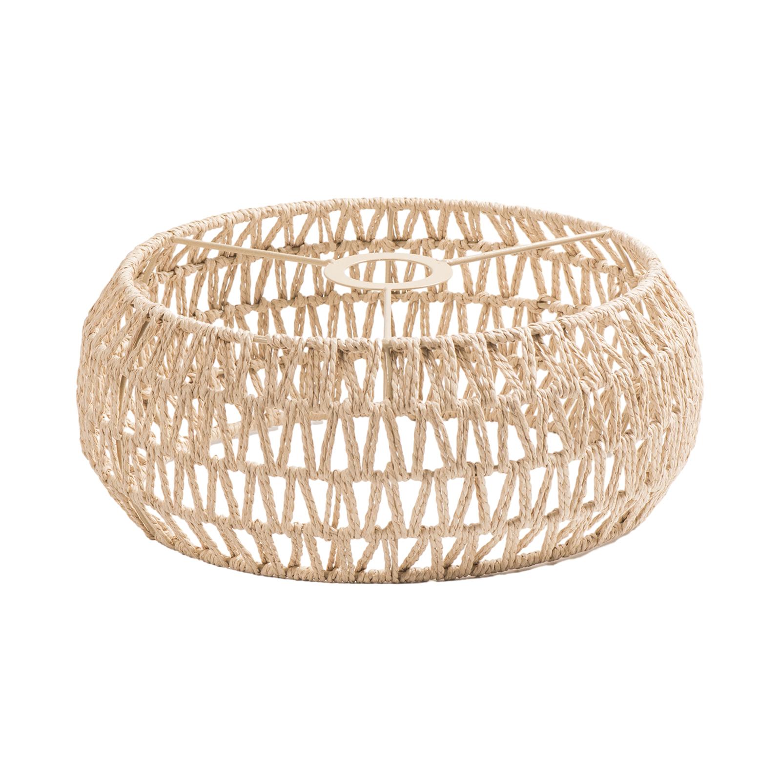 Ioensy - Pantalla De Cuerda De Papel, Protector De Bombilla Clásico Bohemio Para Cocina, Restaurante, Casa De Té, Amarillo