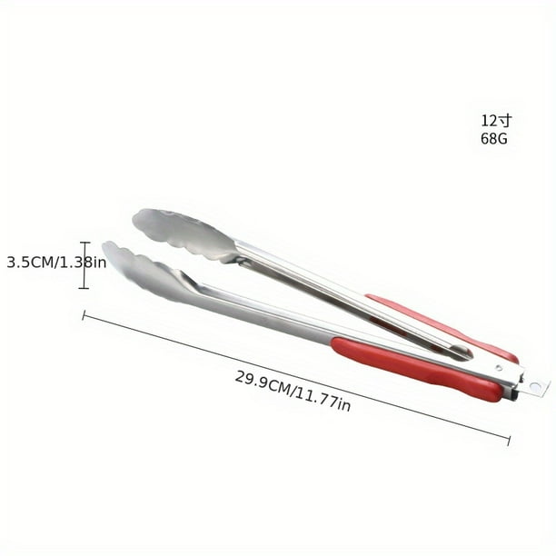 1pc Stainless Steel Food Clip Kitchen Tool Stainless Steel Barbecue Tongs Buffet Kitchen Anti-scalding Bread Tongs Steak Tongs Barbecue Food Tongs