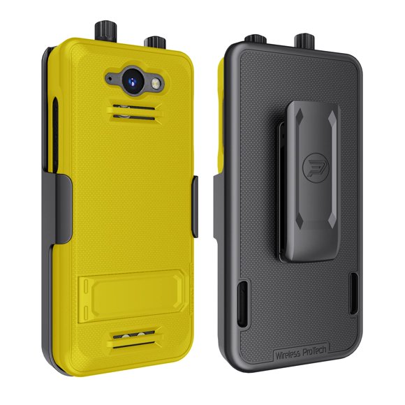 Funda Protectora Inalámbrica PROTECH para Sonim XP5PLUS con Holster Amarillo