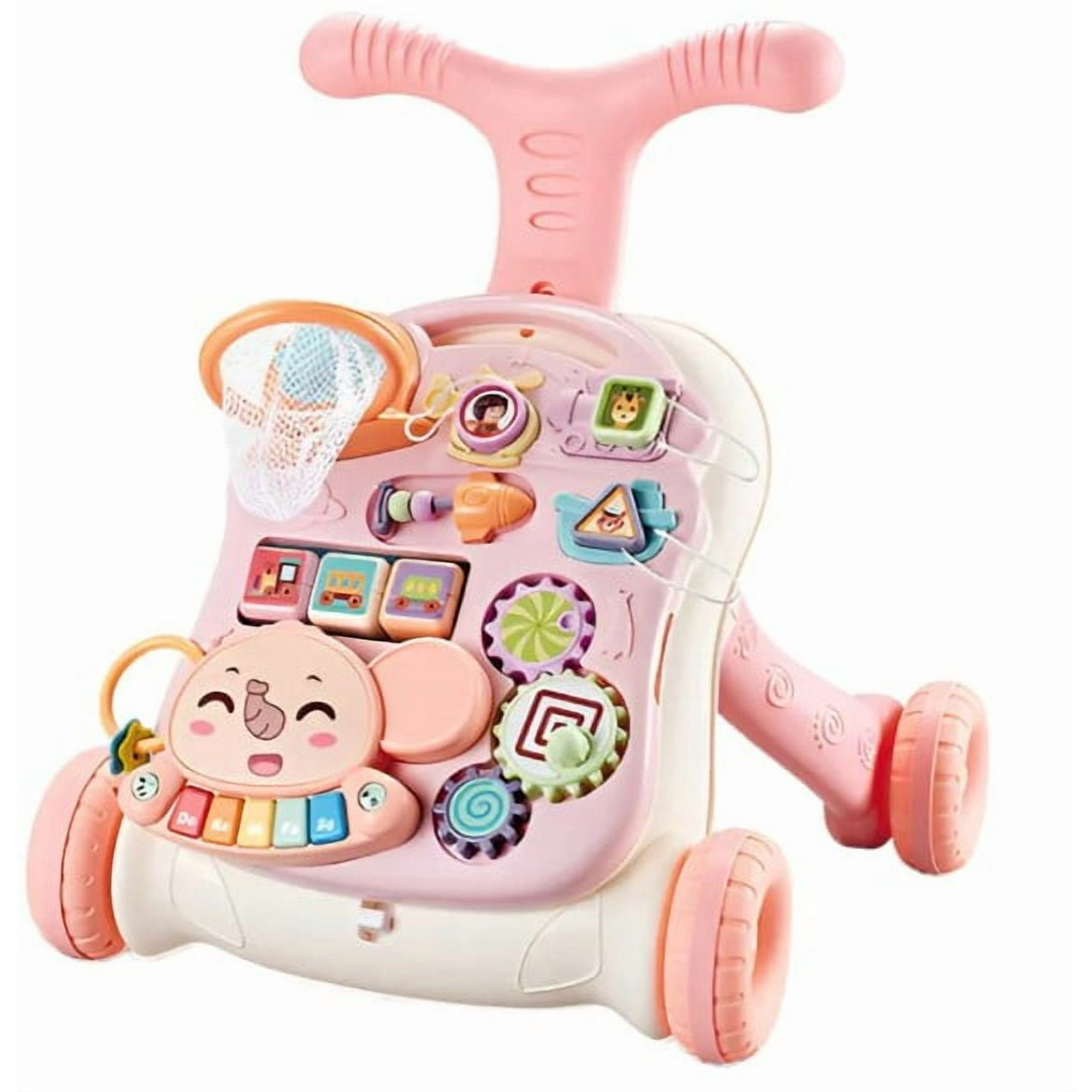 Genérico - Caminador Andador Scooter Bebé Musical Multifuncional 5 En 1 Rosado