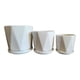 thumbnail image 3 of Set De 3Maceteros Ceramica Color Blanco White Edition, 3 of 4