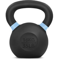 Kettlebell Yes4All, Hierro Fundido, 16 Kg/35 Libras, Con Recubrimiento En Polvo Qcg3