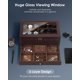 thumbnail image 3 of Organizador de Caja de Relojes y Joyas Kukikan de 6 Compartimentos y 2 Niveles con Cerradura, 3 of 7
