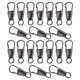 thumbnail image 5 of 20 Piezas Tirador De Cremallera Desmontable Para Abrigo Botas Clip De 4 Colores Plata Oscuro, 5 of 5