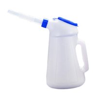 Ioensy - Jarra De Medición De Aceite Portátil Con Dispensador De Aceite De Tapa Para Automóvil Automotriz 2L