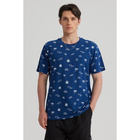 Fashionspark - Polera Hombre Full Rapport Azul