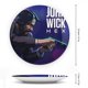 thumbnail image 2 of John Wick Plato decorativo de porcelana fina (bone china), plato decorativo de cerámica para hogar, oficina, soporte de pared, platos decorativos para dormitorio - 6 pulgadas (15 cm), 2 of 6