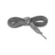 thumbnail image 2 of INSPIRA CHIC 1 Par de Cordones Planos Metálicos Brillantes con Purpurina, Cintas de Zapatos Brillantes de Lentejuelas Coloridas para Zapatillas Negro Plata 120cm/47.24", 2 of 4