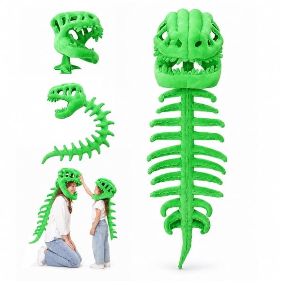 Disfraz de Esqueleto de Dinosaurio Sachie Spinosaurus 122 cm Verde