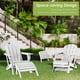 thumbnail image 4 of Reposapiés de exterior GREENVINES Adirondack, otomana blanca de HDPE, 4 of 6