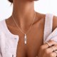thumbnail image 1 of Cadena de Plata Amor-Fuerza y Paz plateado, 1 of 3