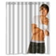 thumbnail image 1 of Cortina de ducha de Zac Efron, la mejor oferta, juego de cortinas de baño con ganchos, tamaño 60 x 72 pulgadas, 1 of 3