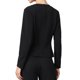 thumbnail image 3 of INSPIRE CHIC Blazer para el trabajo de oficina de mujeres, casual, de manga larga, abierto al frente, sin cuello, chaquetas de traje con bolsillos S Negro, 3 of 6