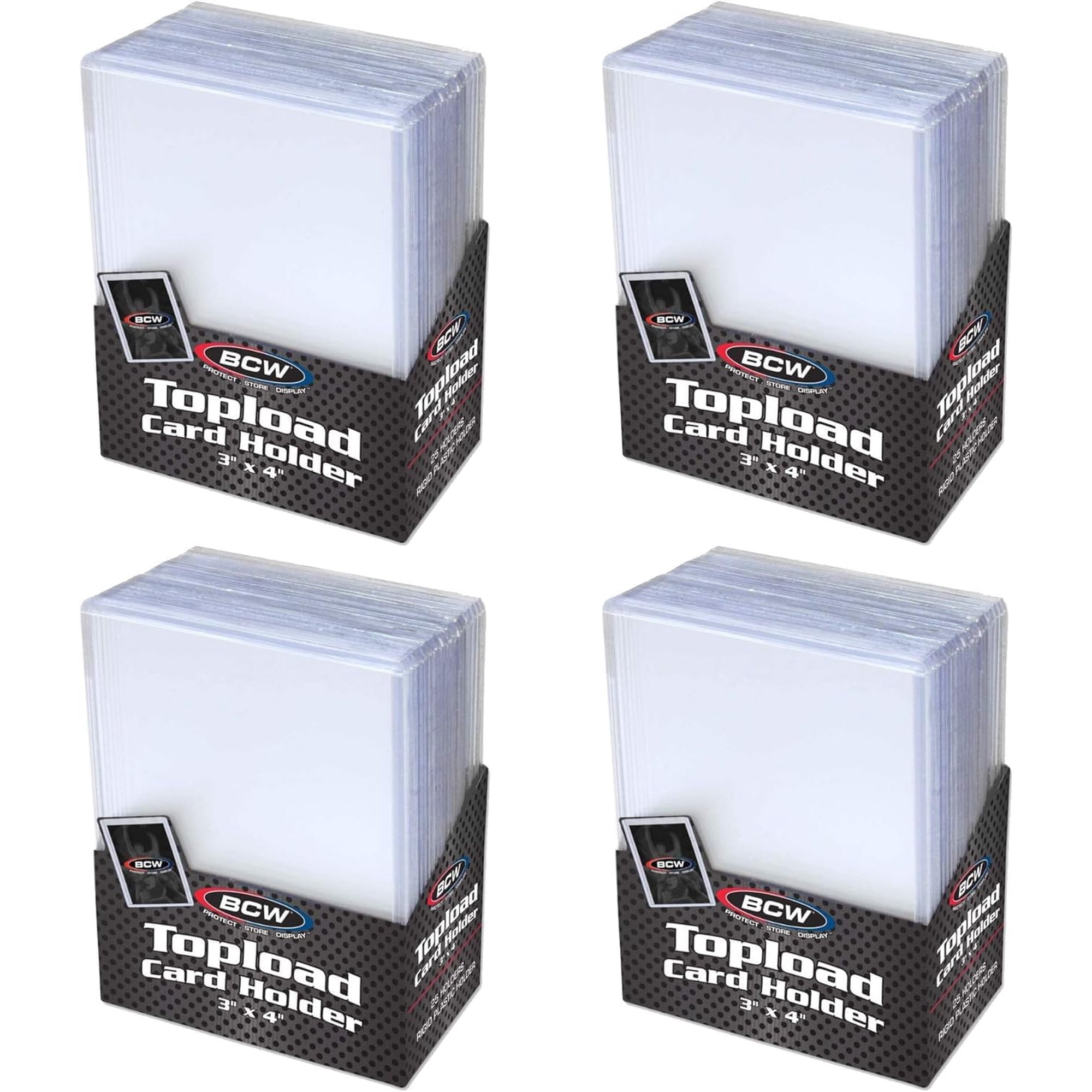 Tarjetero Bcw Estándar Para Tarjetas Coleccionables, 3 X 4 Pulgadas, 100 Unidades