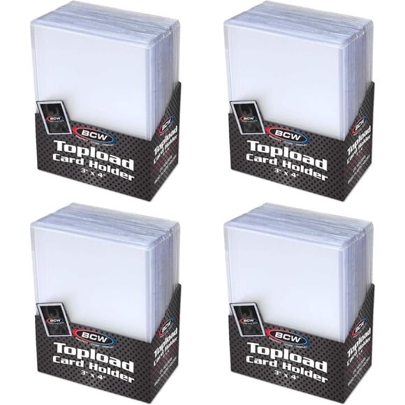 Tarjetero BCW estándar para tarjetas coleccionables, 3 x 4 pulgadas, 100 unidades