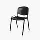 thumbnail image 1 of Silla visita ISO polipropileno negro, 1 of 6