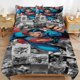 thumbnail image 1 of Superman Bedding Sets Ultra Soft Skin-Friendly Duvet Cover 3 Piece, Cute Comforter Cover Bed Set for Boys Girls Kids, 1 of 5