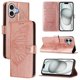 thumbnail image 1 of Funda cartera mariposa para iPhone 17 con soporte y ranuras para tarjetas Oro rosa, 1 of 5