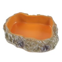 Magideal - Tazón De Agua Para Reptiles, Tazón De Comida, Decoración De Tanques, Tazón De Comida Para Anfibios, Tazón De Comida Para Reptiles Para Rana, Tortuga, Xs