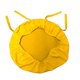 thumbnail image 1 of Funda de cojín para silla LA, lino, poliéster, popelina, amarilla, paquete de 4, 1 of 2