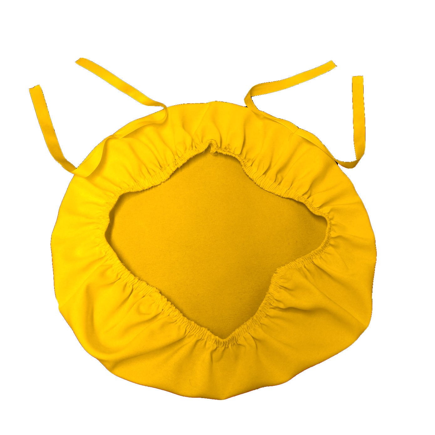 La Linen - Funda De Cojín Para Silla La, Lino, Poliéster, Popelina, Amarilla, Paquete De 4