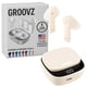 thumbnail image 1 of Audífonos True Wireless Groovz con estuche de carga - Marfil, 1 of 9