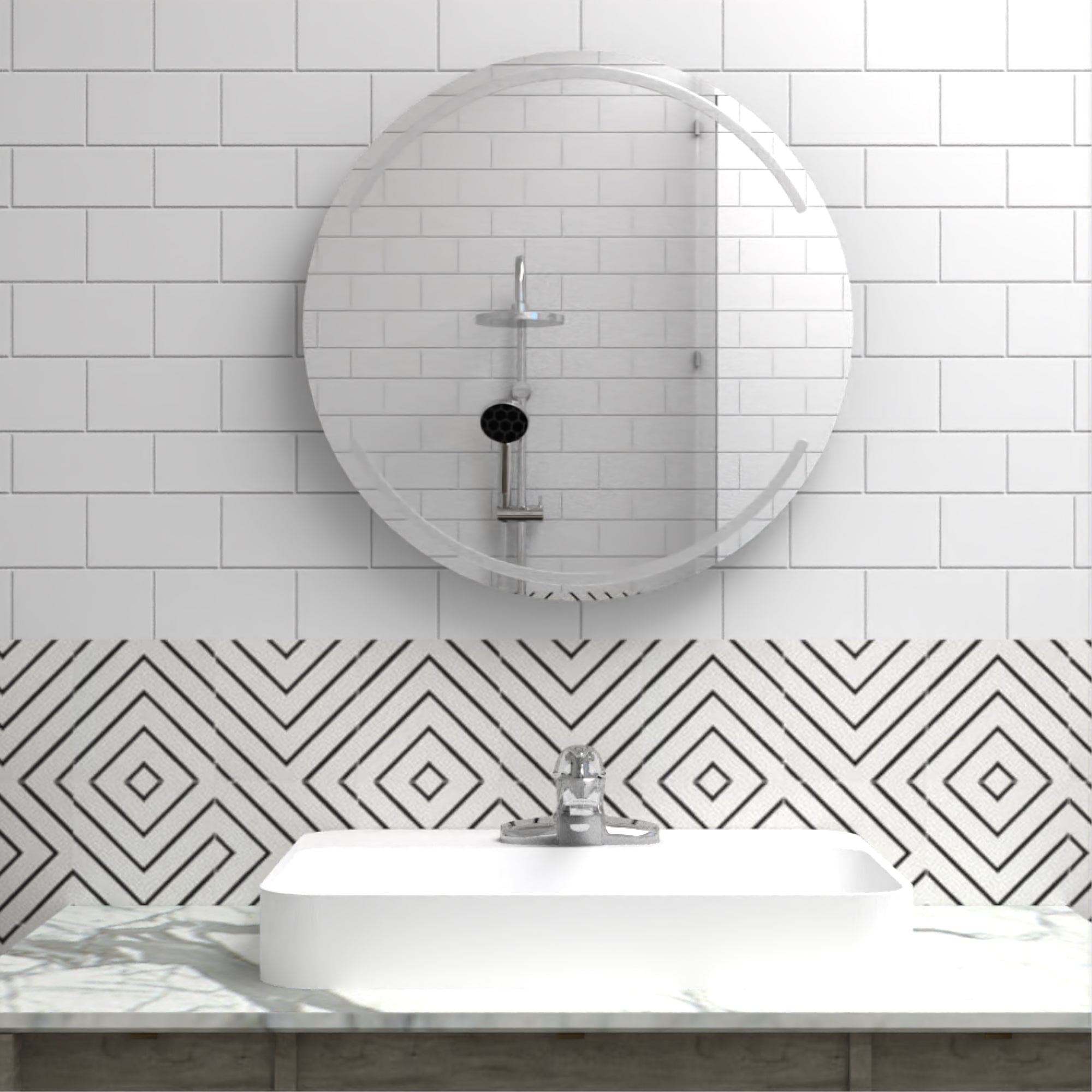 Fmfurniture - Espejo Ovalado Fm-030 60x60x1,9