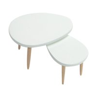 Bothyi - Modelo De Escritorio De Mesa En Miniatura Para Casa De Muñecas, Accesorios De Escena Diy Para Decoración, Blanco