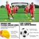 thumbnail image 5 of Portería de fútbol BORNEW 2 unidades 2,1 m x 1,5 m portátil para niños y jóvenes, 5 of 7