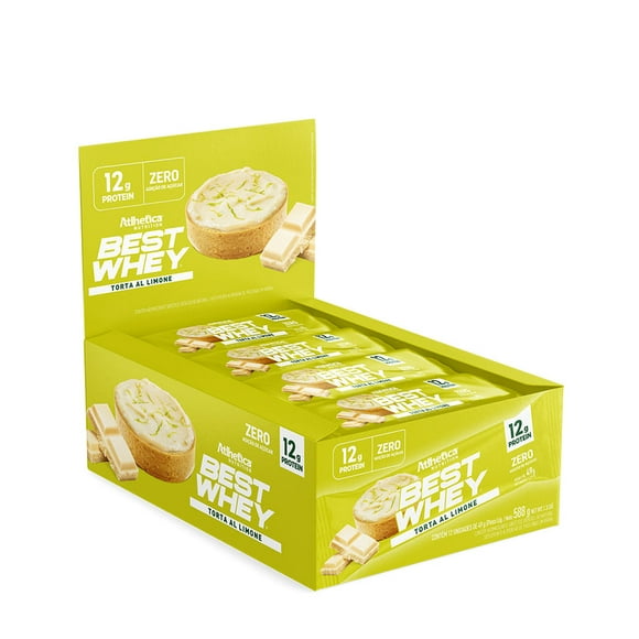 Box De 12 Barras Best Whey 12g Tarta De Limon