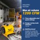 thumbnail image 4 of Secador de Piso Industrial BSMTEK 1/3HP 1200CFM 3 Velocidades con Cable de 10 metros, 4 of 8