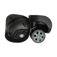 Ioensy - 1 Par De Ruedas De Equipaje Ruedas De Maleta Ruedas De Doble Fila Resistentes Multiusos Negro