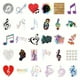 thumbnail image 4 of 60pcs Musical Note Stickers - Add Music to Your Life with Inspirational Words for Water Bottles, Laptops, Guitars & More!, 4 of 4