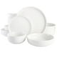 thumbnail image 1 of Juego de vajilla Gibson Home Oslo de porcelana, 16 piezas, blanco, 1 of 3
